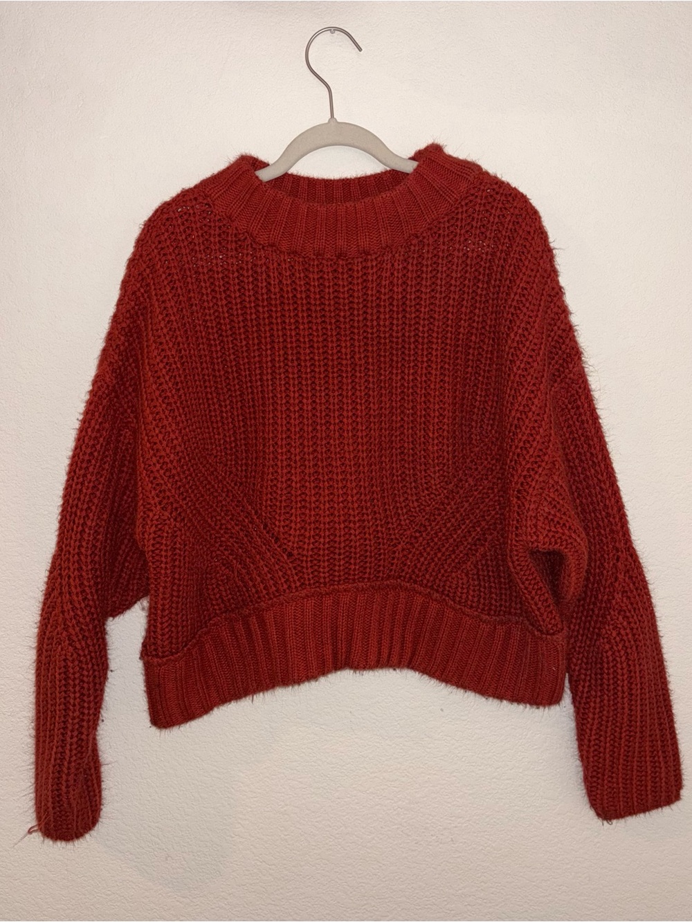 moon & madison Chunky Turtleneck Sweater - Rust